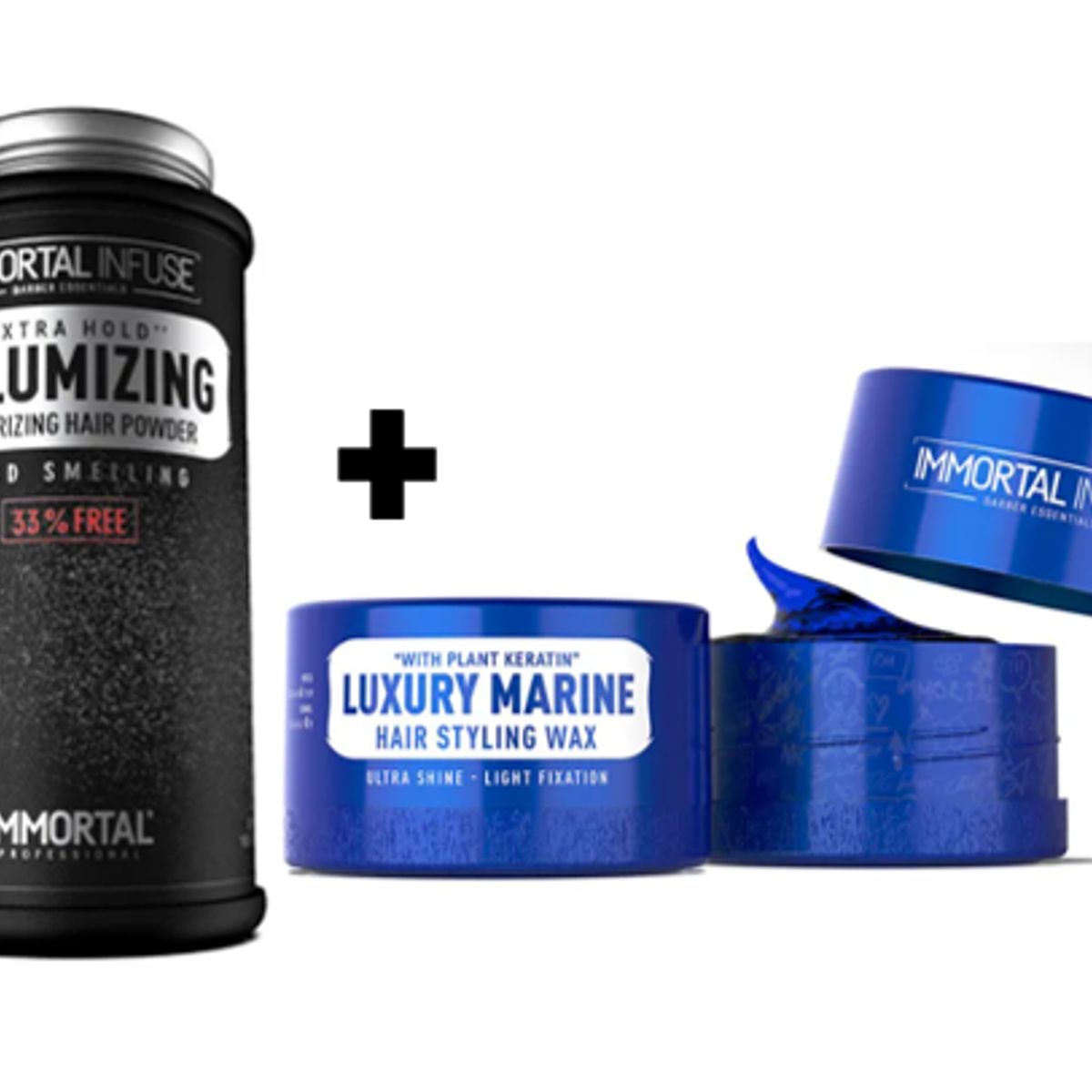 GENERICO - Pack Immortal Cera para el Cabello  LUXURY MARINE y Polvo Texturizador 20gr