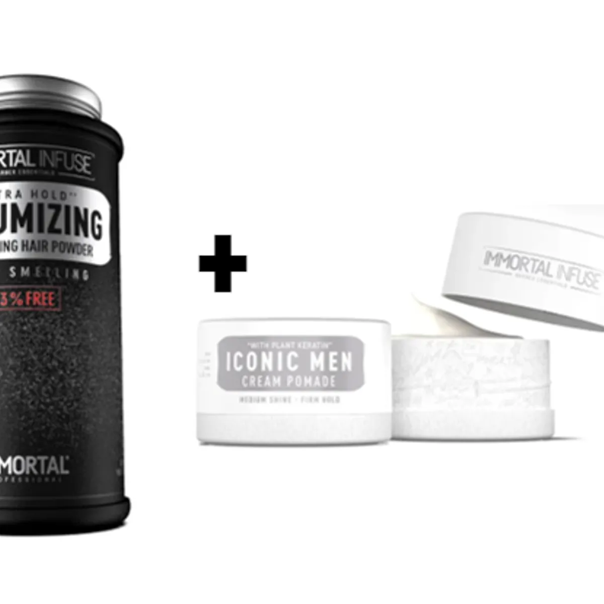 GENERICO - Pack Immortal Cera de Cabello ICONIC MEN y Polvo Texturizador 20gr