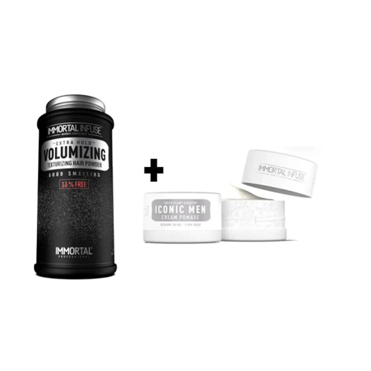GENERICO - Pack Immortal Cera de Cabello ICONIC MEN y Polvo Texturizador 20gr