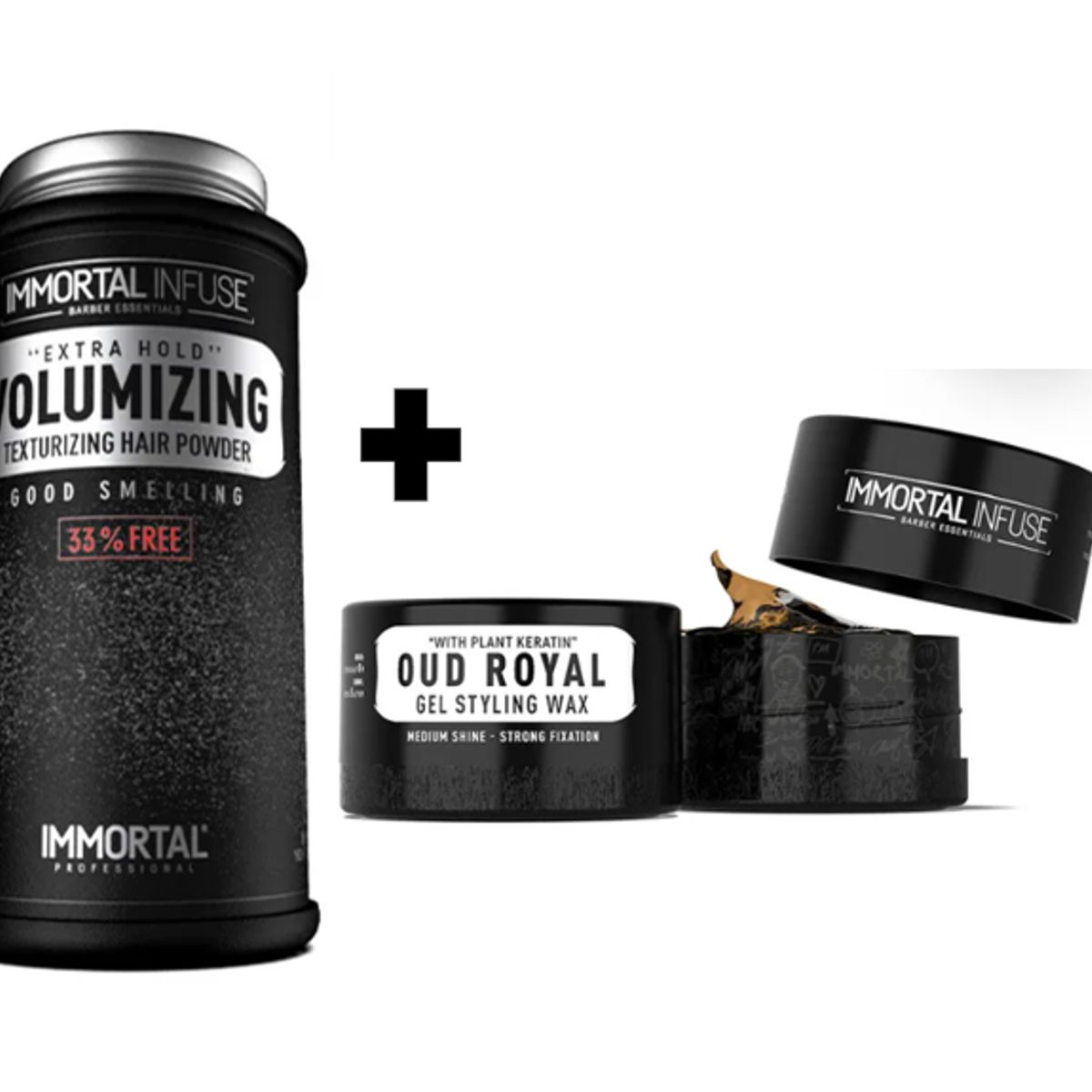 GENERICO - Pack Immortal Cera de Cabello  OUD ROYAL y Polvo Texturizador 20gr