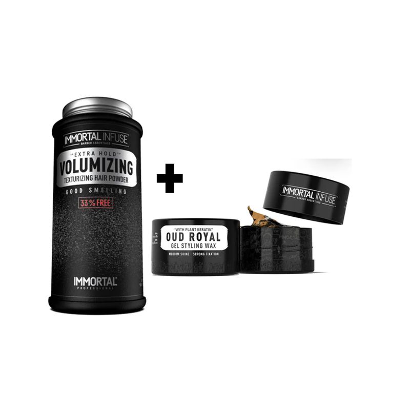 GENERICO - Pack Immortal Cera de Cabello  OUD ROYAL y Polvo Texturizador 20gr