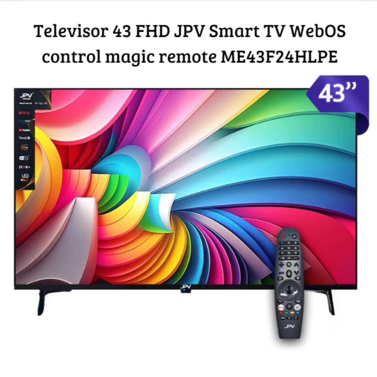 JPV - Televisor JPV 43” FHD Smart TV Android 14
