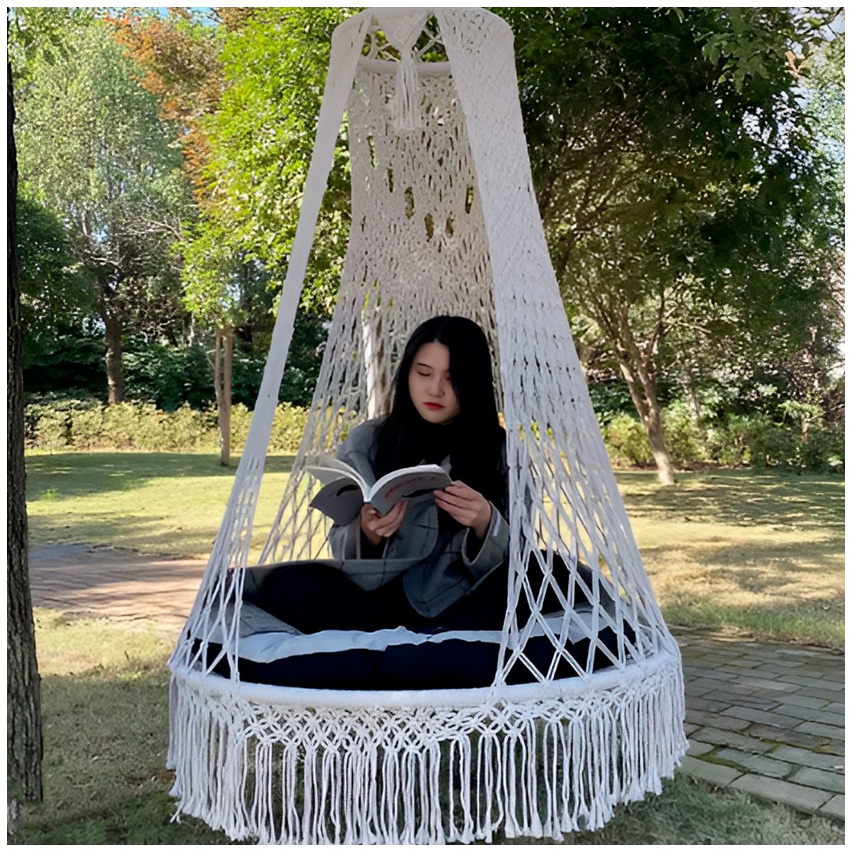 GENERICO - Hamaca Tejida Colgante para Pared