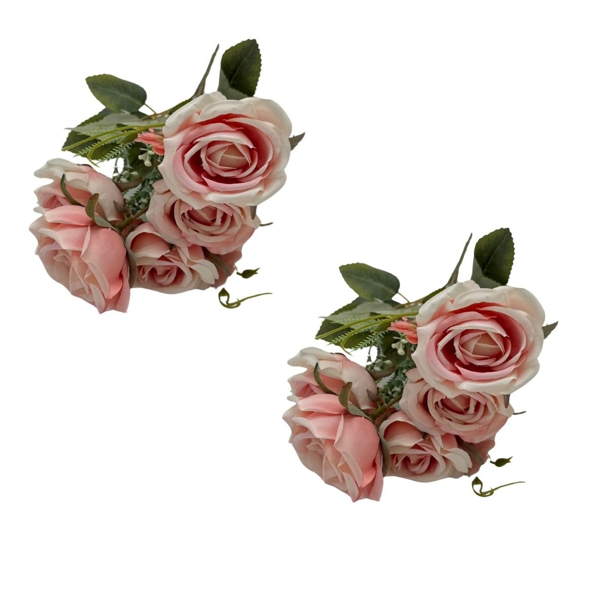 FLORIPA - Pack De 2 Bouquet De Mini Rosas SY05328-9 FLORIPASTORE