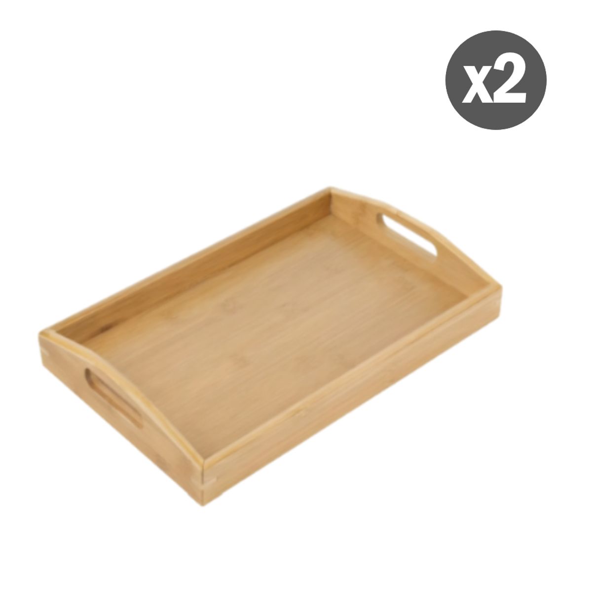 GENERICO - Bandeja de bambú para servir para cocina sala de estar dormitorio