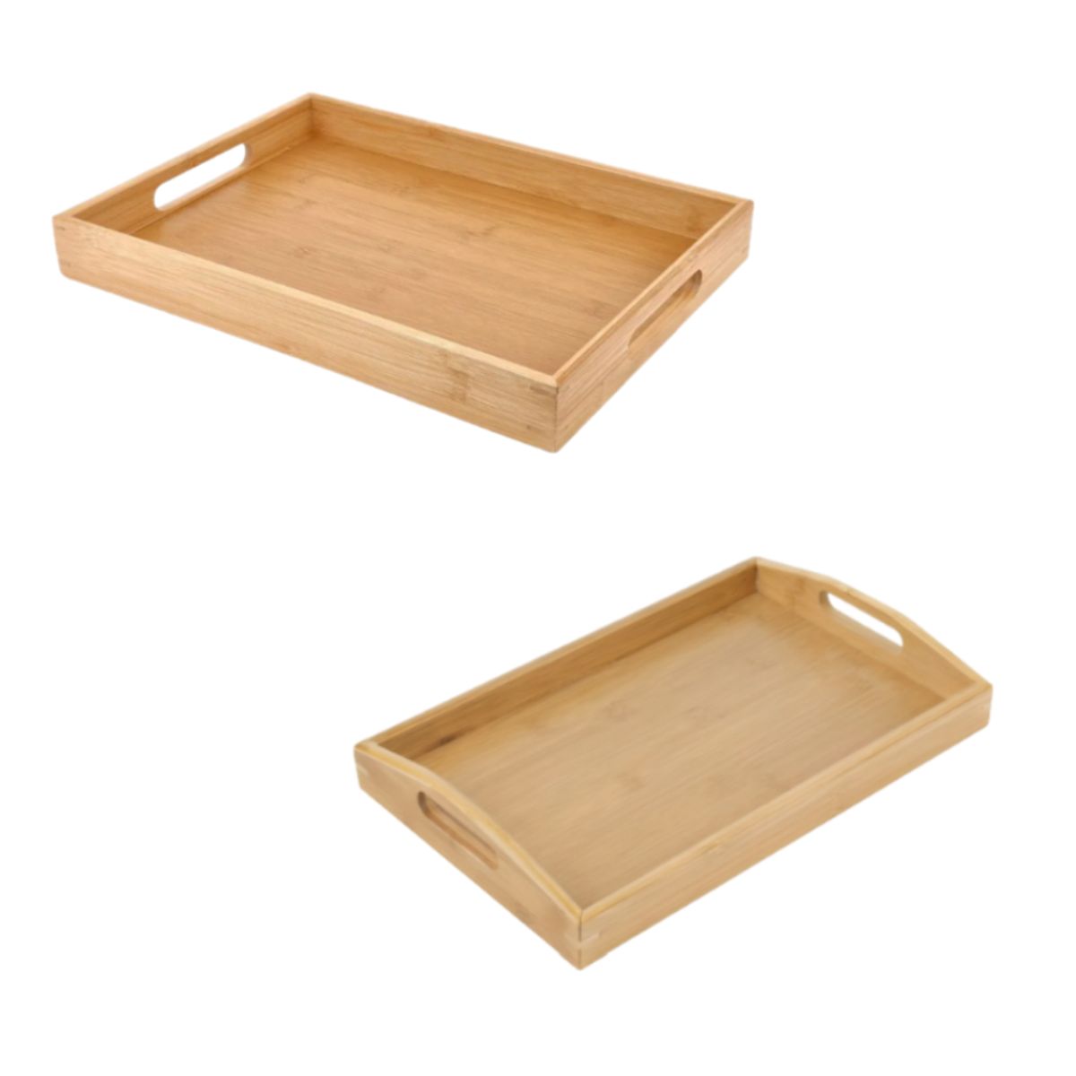 GENERICO - Bandeja de bambú para servir para cocina sala de estar dormitorio