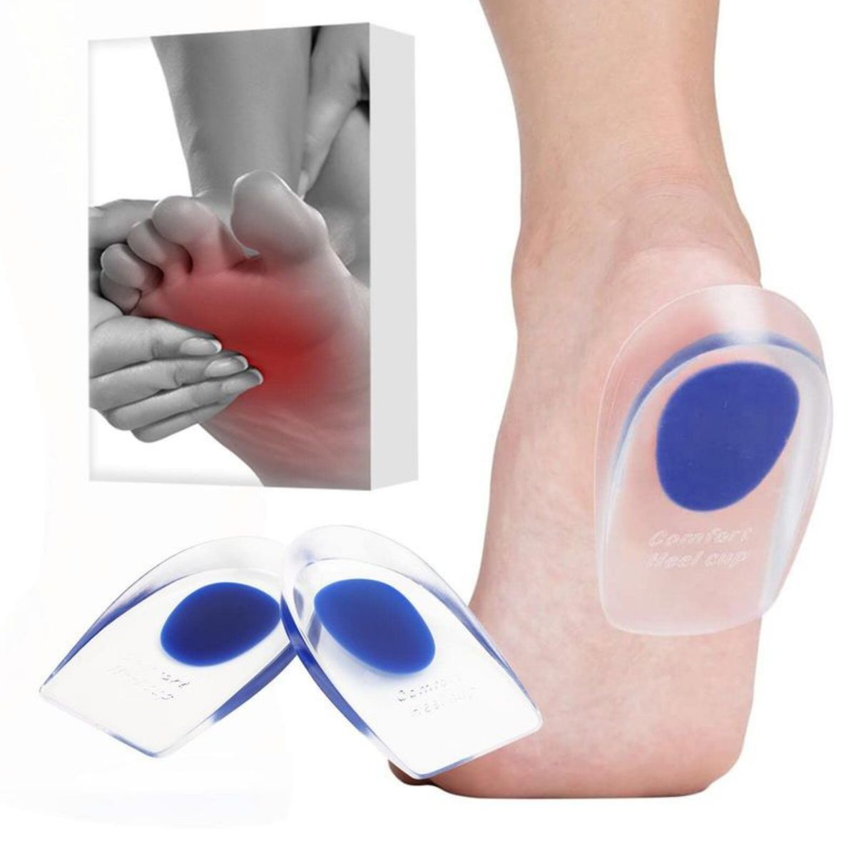 OEM - Plantilla Talonera de Silicona Gel para Espolón Calcáneo