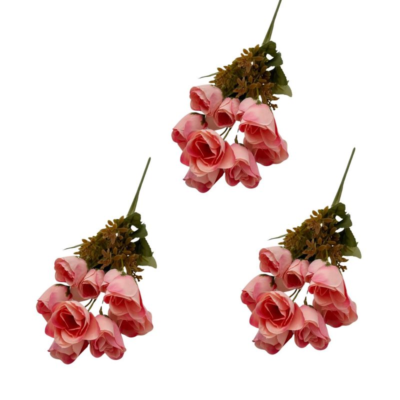 FLORIPA - Pack De 3 Bouquet De Rosas BG 407094-ROS FLORIPASTORE