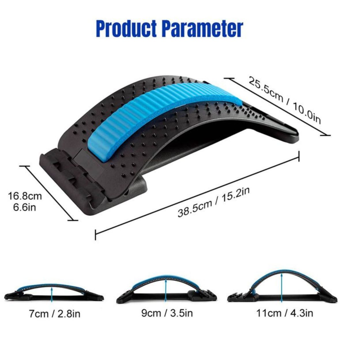OEM - Soporte Lumbar Ergonómico Masajeador Corrector de Espalda Postura