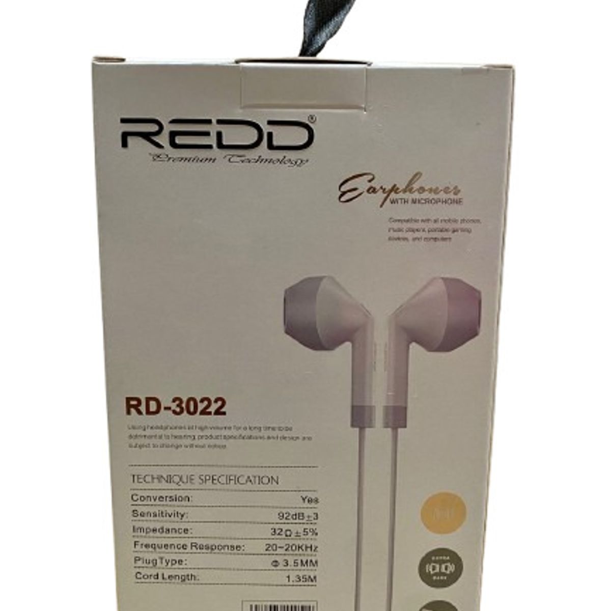 GENERICO - Audífonos Alámbricos REDD RD-3022 con Micrófono  Sonido Estéreo Premium