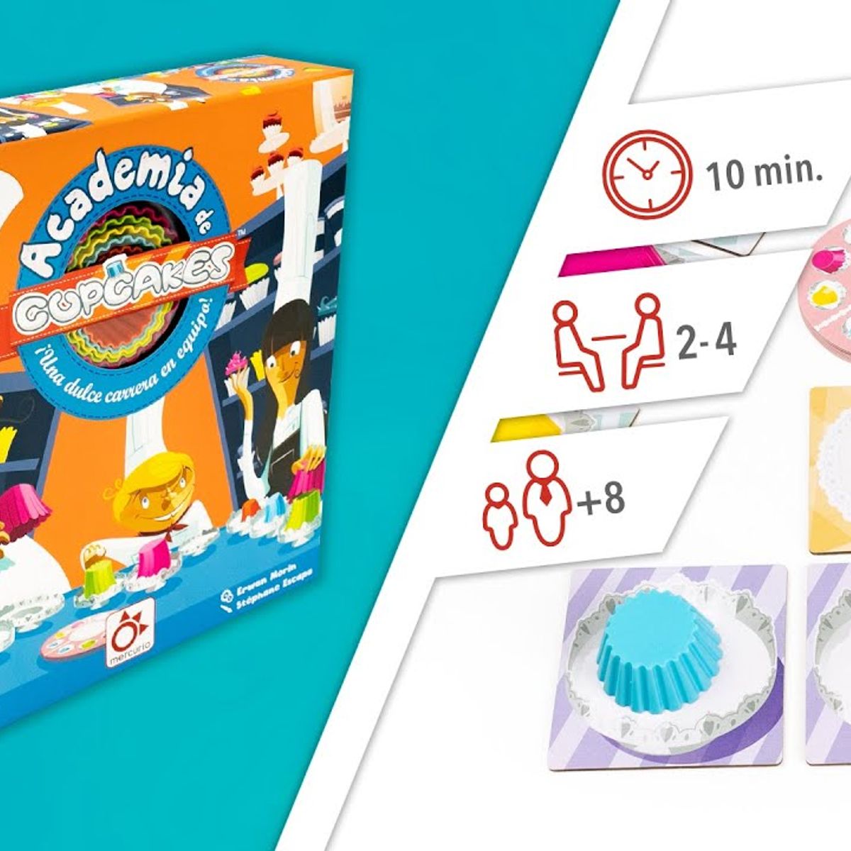 MAR LUDICO - CUPCAKE ACADEMY - JUEGO DE MESA