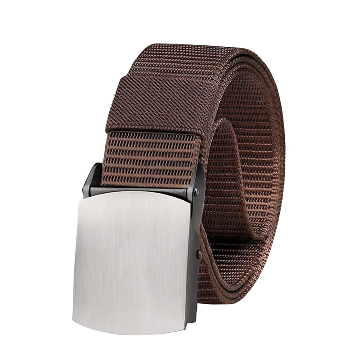 GENERICO - CORREA TÁCTICA MARRON CON HEBILLA METALICA