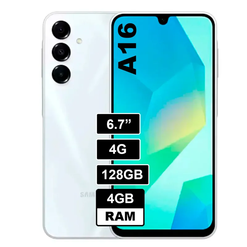 SAMSUNG - Celular Samsung Galaxy A16 4GB RAM 128GB Gris