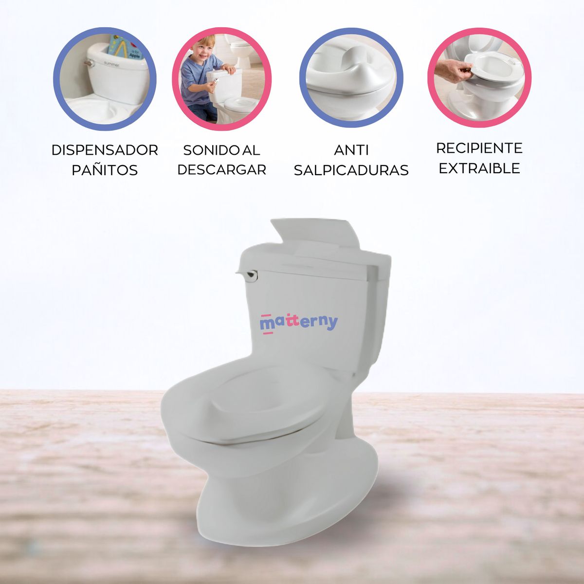 SUMMER INFANT - Bacín con asiento de baño «MY SIZE POTTY»
