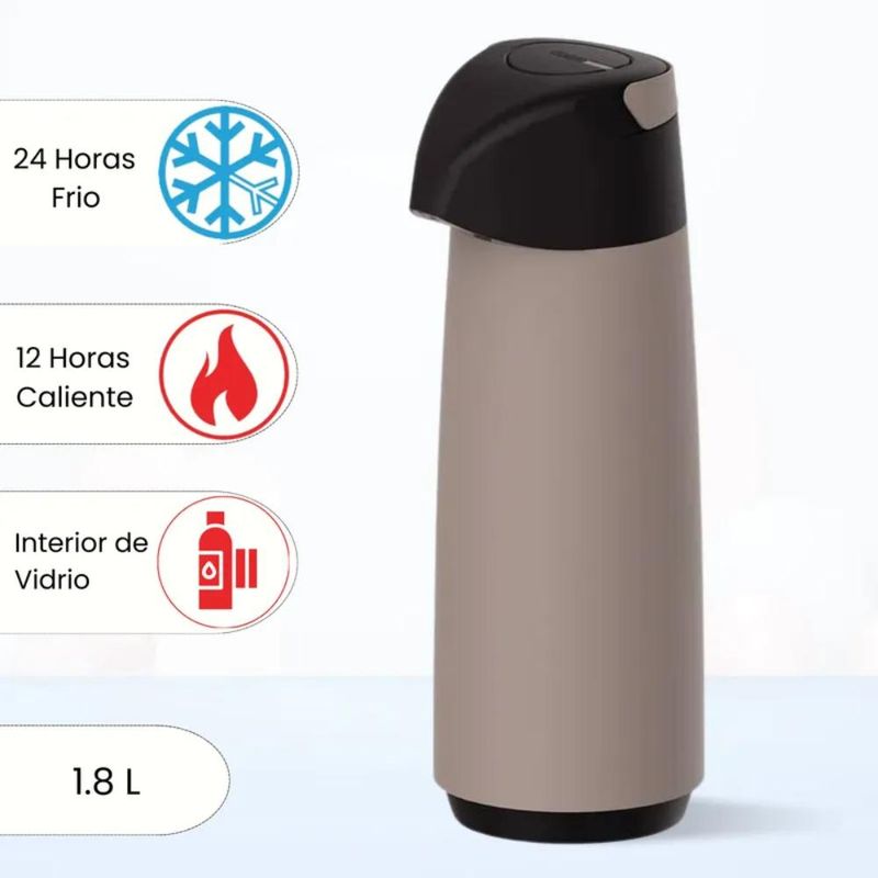 TRAMONTINA - Termo Sifón Tramontina 1.8 Lt. Beige -70161957