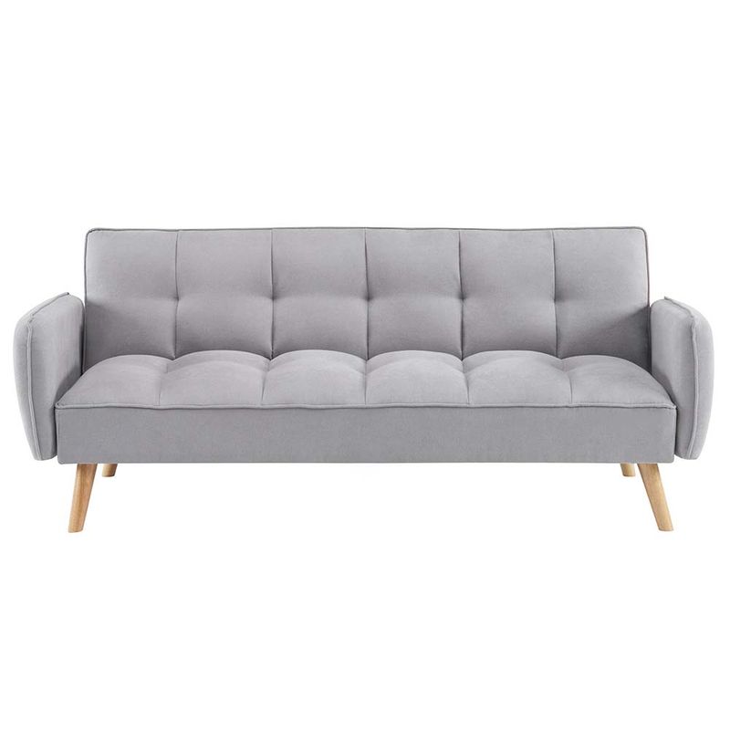 PAZART MUEBLES - SOFÁ CAMA FUTÓN MIRANDA GRIS