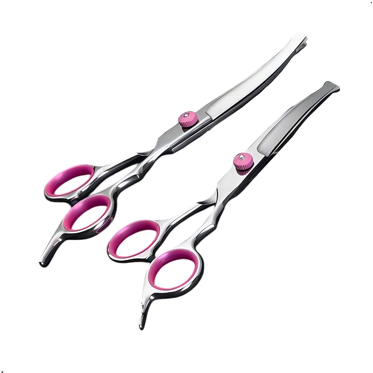 GENERICO - Tijeras Acero Para El Cuidado De Mascotas En Acero 4 Tijeras