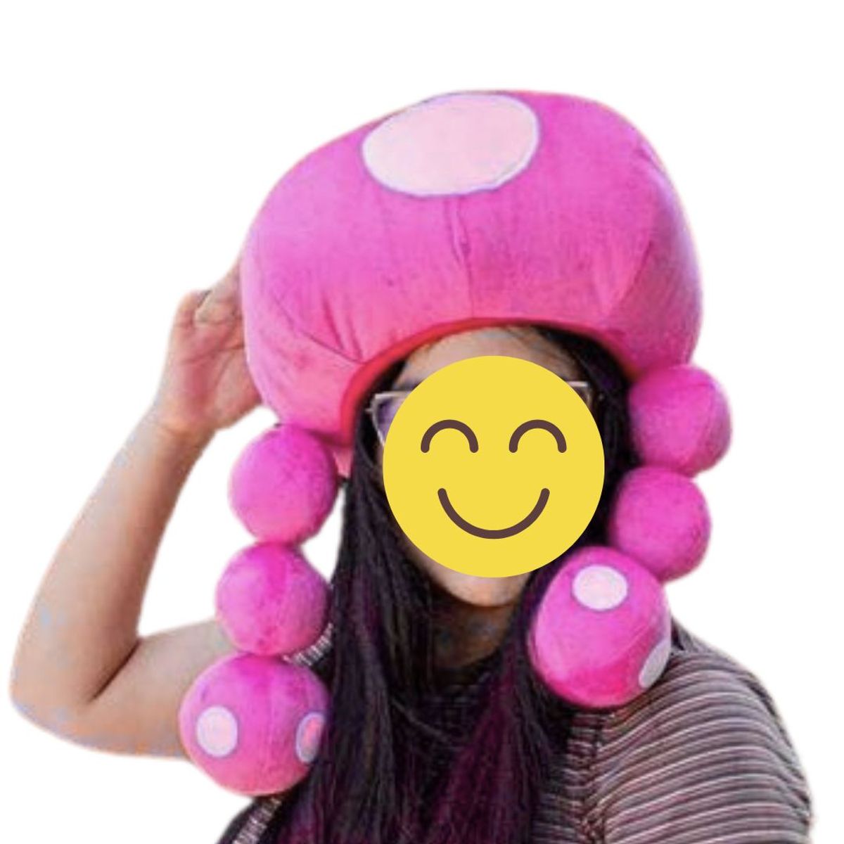 GENERICO - Gorro Toadette Peluche Importado Toad  - Niños y Adutlos