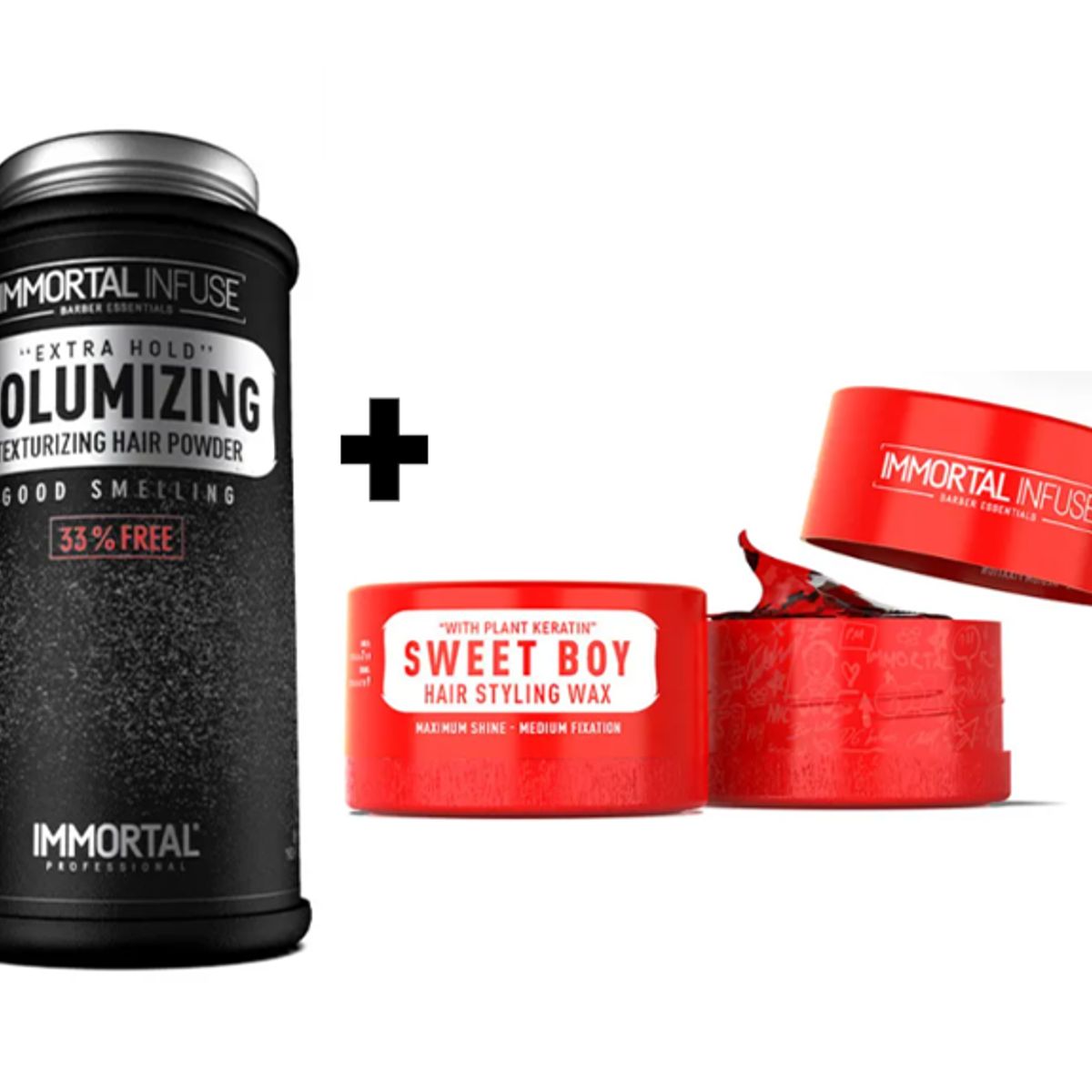 GENERICO - Pack Immortal Cera de Cabello  SWEET BOY y Polvo Texturizador 20gr