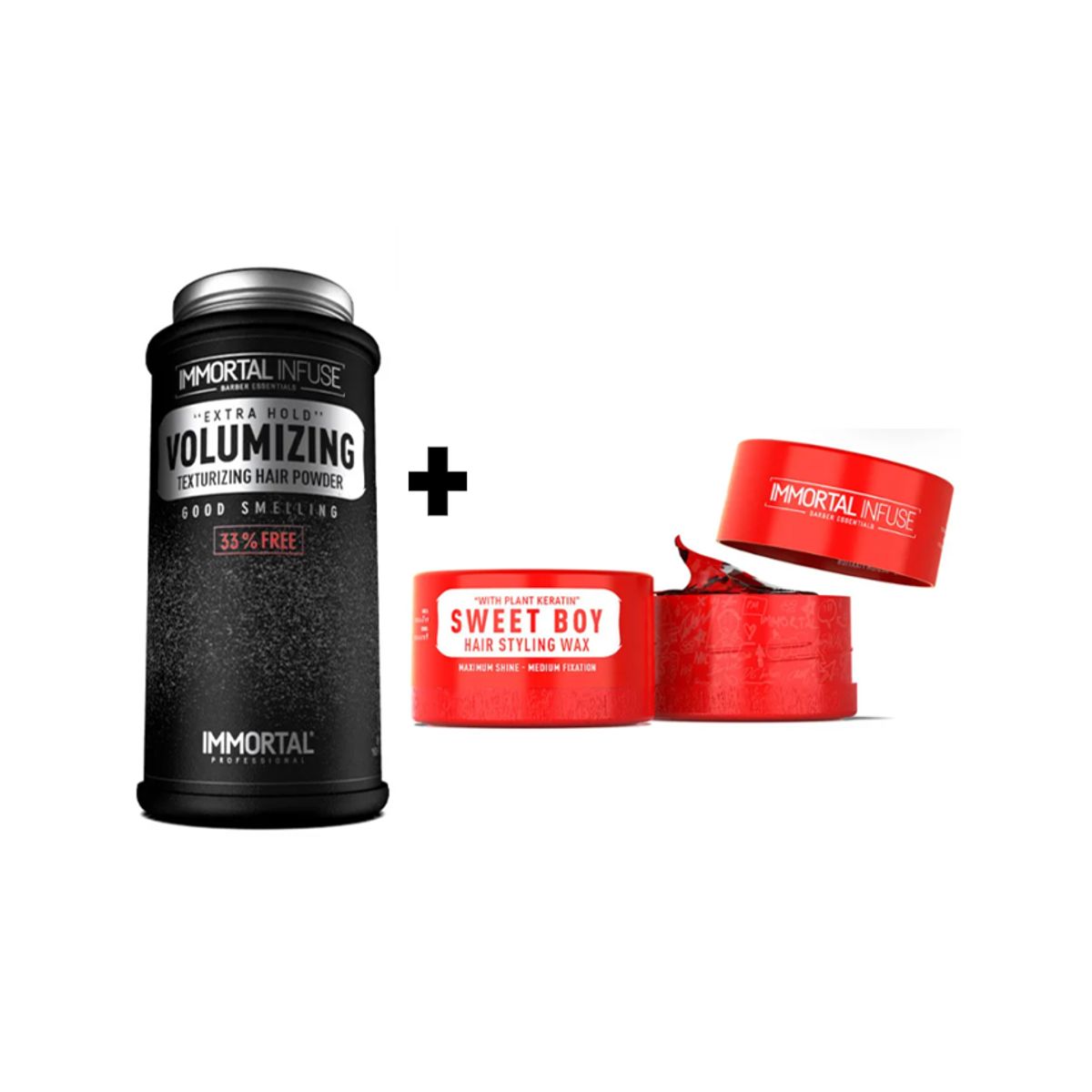GENERICO - Pack Immortal Cera de Cabello  SWEET BOY y Polvo Texturizador 20gr