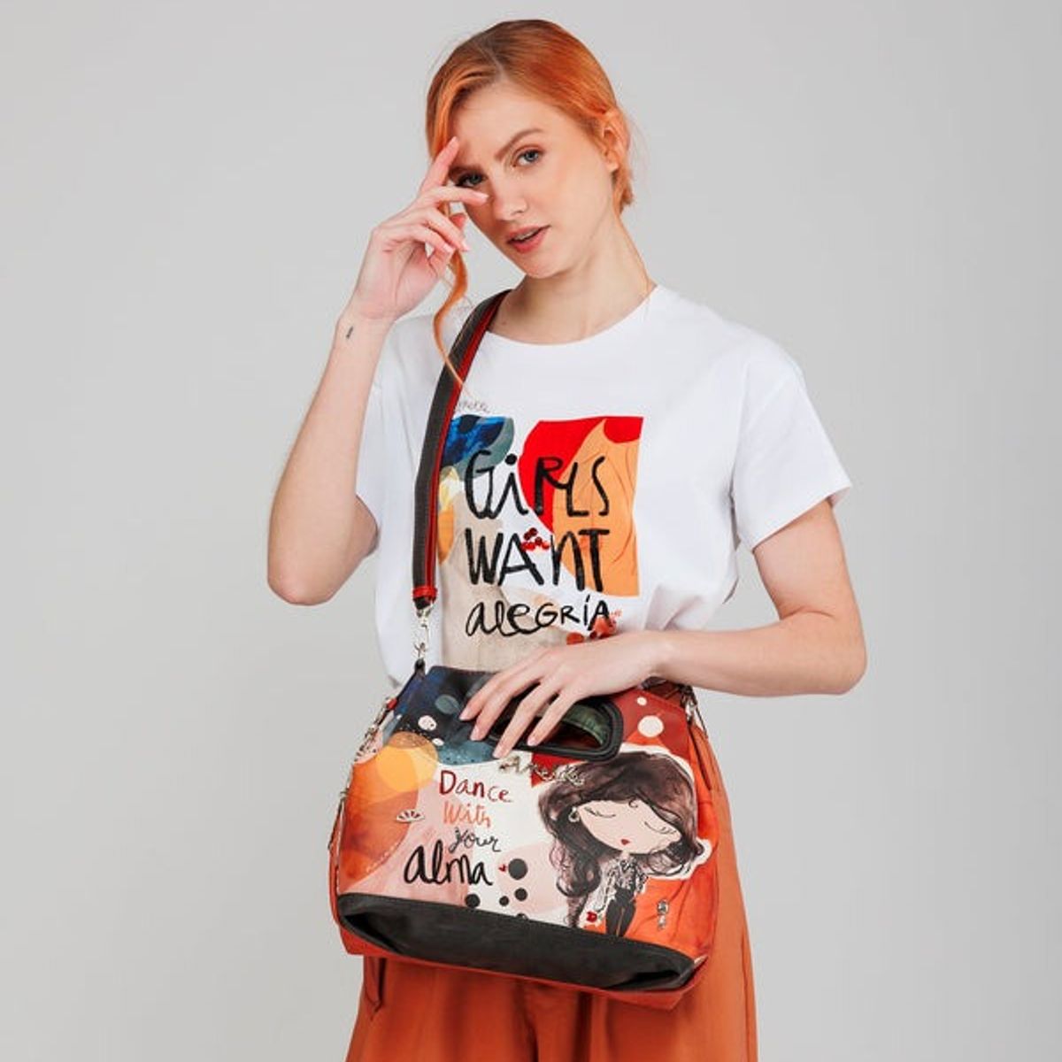 GENERICO - Morral con asa de mano-Anekke Alma