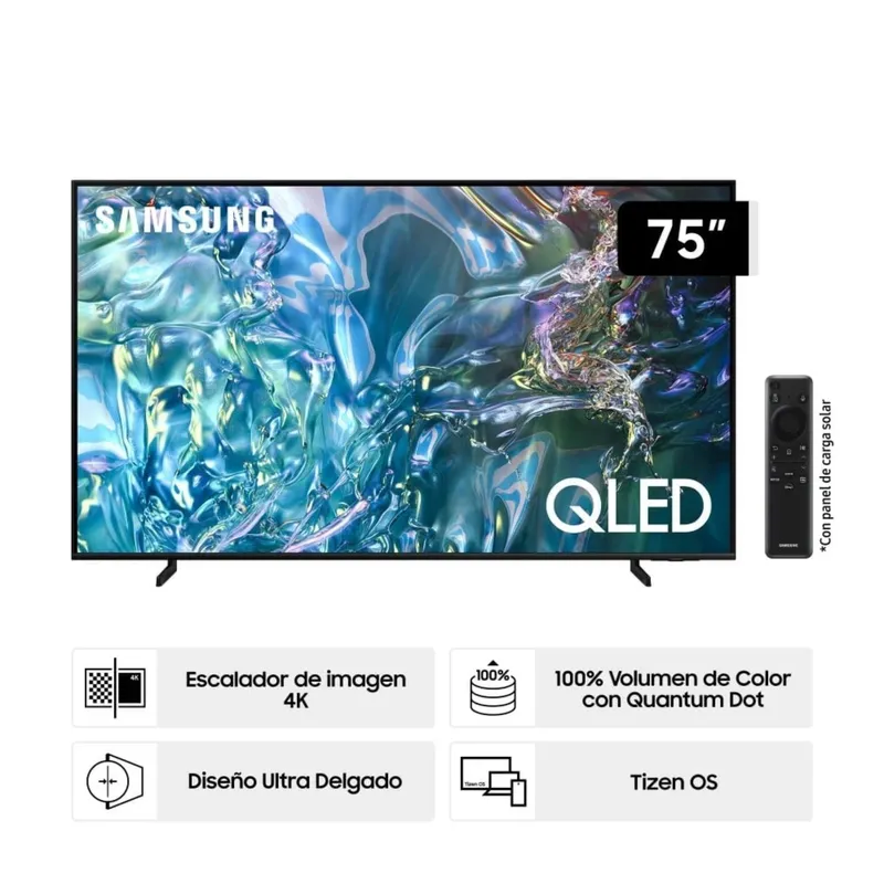 SAMSUNG - Televisor SAMSUNG QLED 75 UHD 4K Smart TV QN75Q60DAGXPE