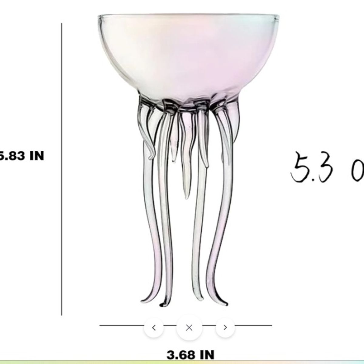 GENERICO - Copa Medusa de estilo europeo 156ml  53oz