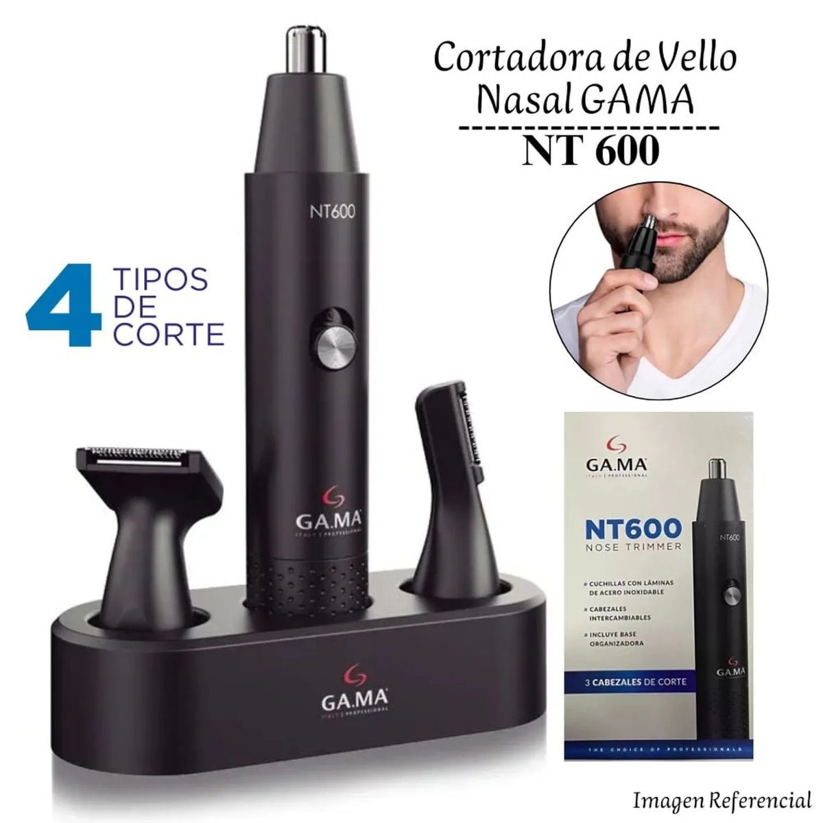 GAMA - Cortadora Gama 3 en 1 Nasal y Trimmer - NT600