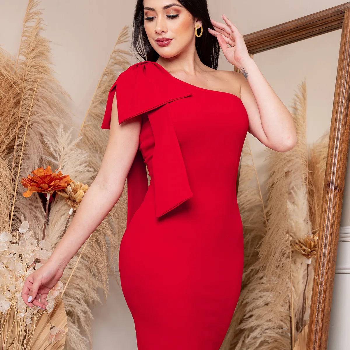 ARMA TU LOOK - VESTIDO LISSET UN HOMBRO CON LAZO ARMA TU LOOK