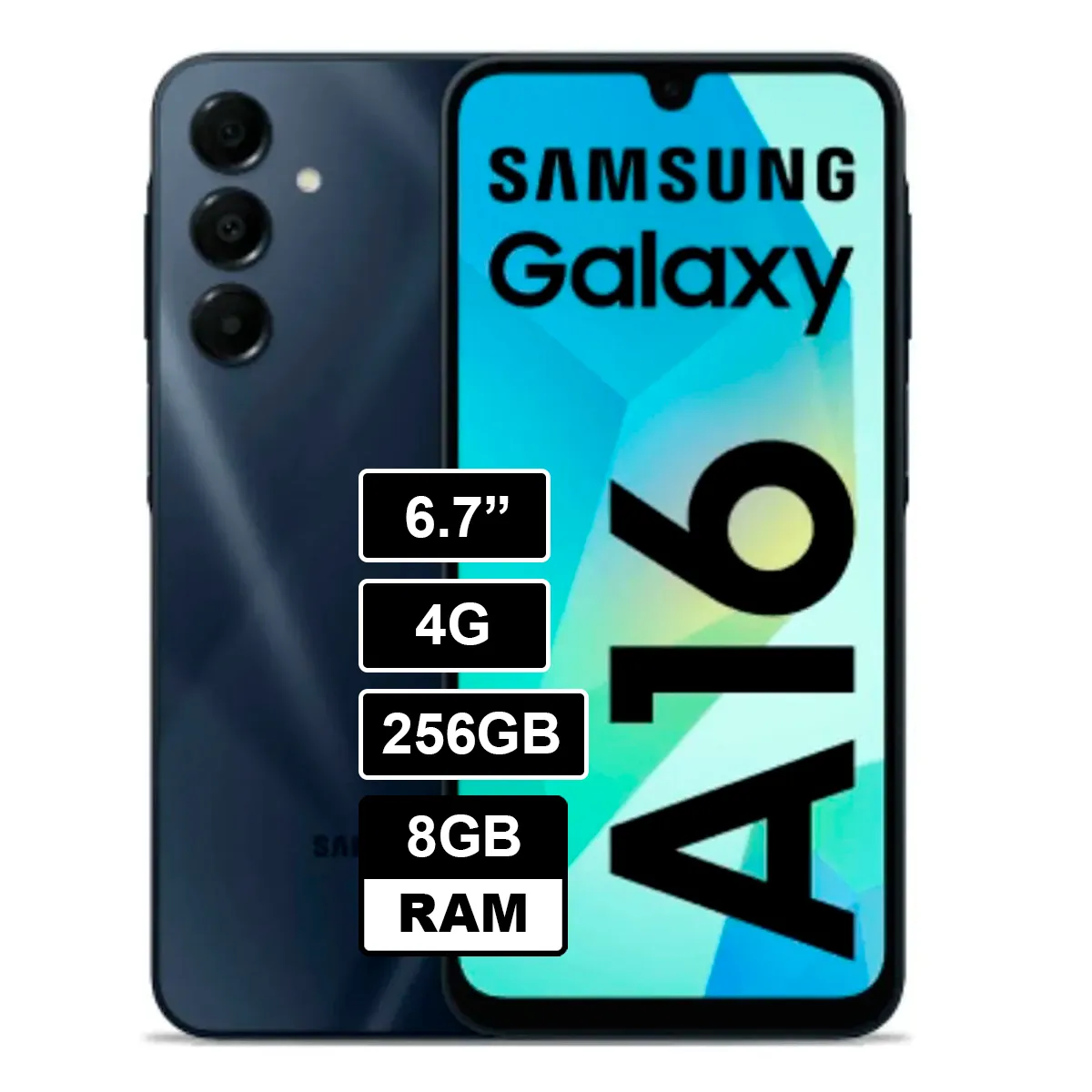 SAMSUNG - Celular Samsung Galaxy A16 8GB RAM 256GB Negro