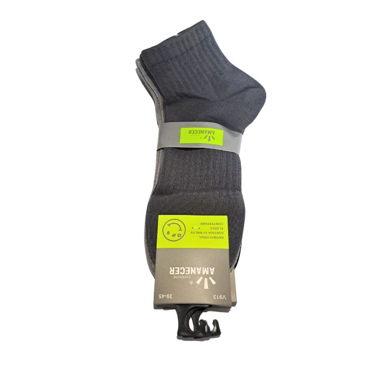 GENERICO - Pack de 3 Medias de Mujer colores Negro, Gris y Plomo