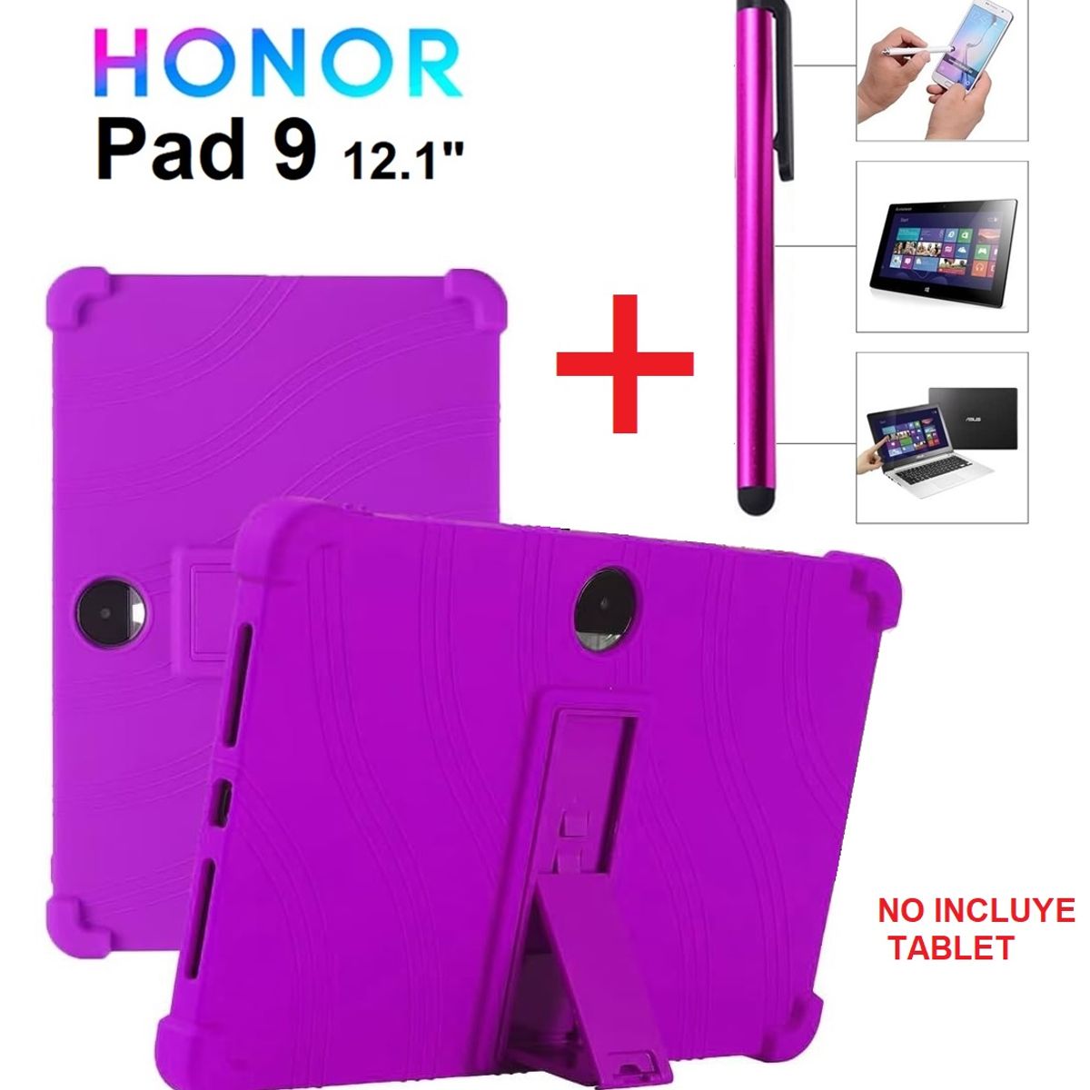 GENERICO - Funda Antigolpes + Lapiz Optico para Honor Pad 9 12.1 Modelo 2024 Case