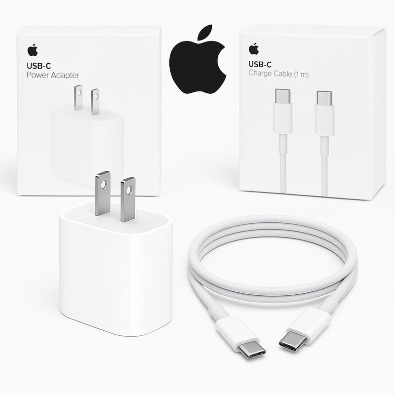 APPLE - Cargador  Apple  20w + Cable USB-C a C
