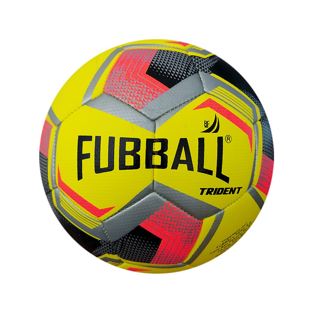 FUBBALL - PELOTA  PROFESIONAL CUERO SINTÉTICO PU N5 AMARILLO  TRIDENT