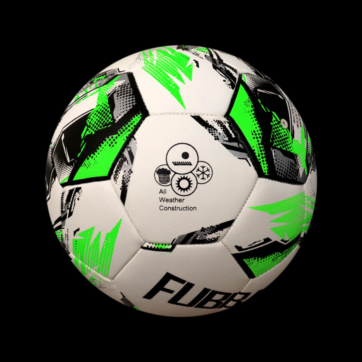 FUBBALL - PELOTA  PROFESIONAL CUERO SINTÉTICO PU N5 BLANCO  TRIDENT