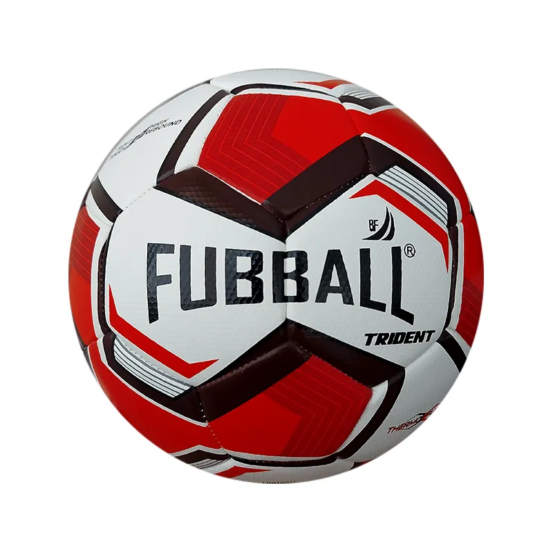 FUBBALL - PELOTA  PROFESIONAL CUERO SINTÉTICO PU N4 ROJO  TRIDENT