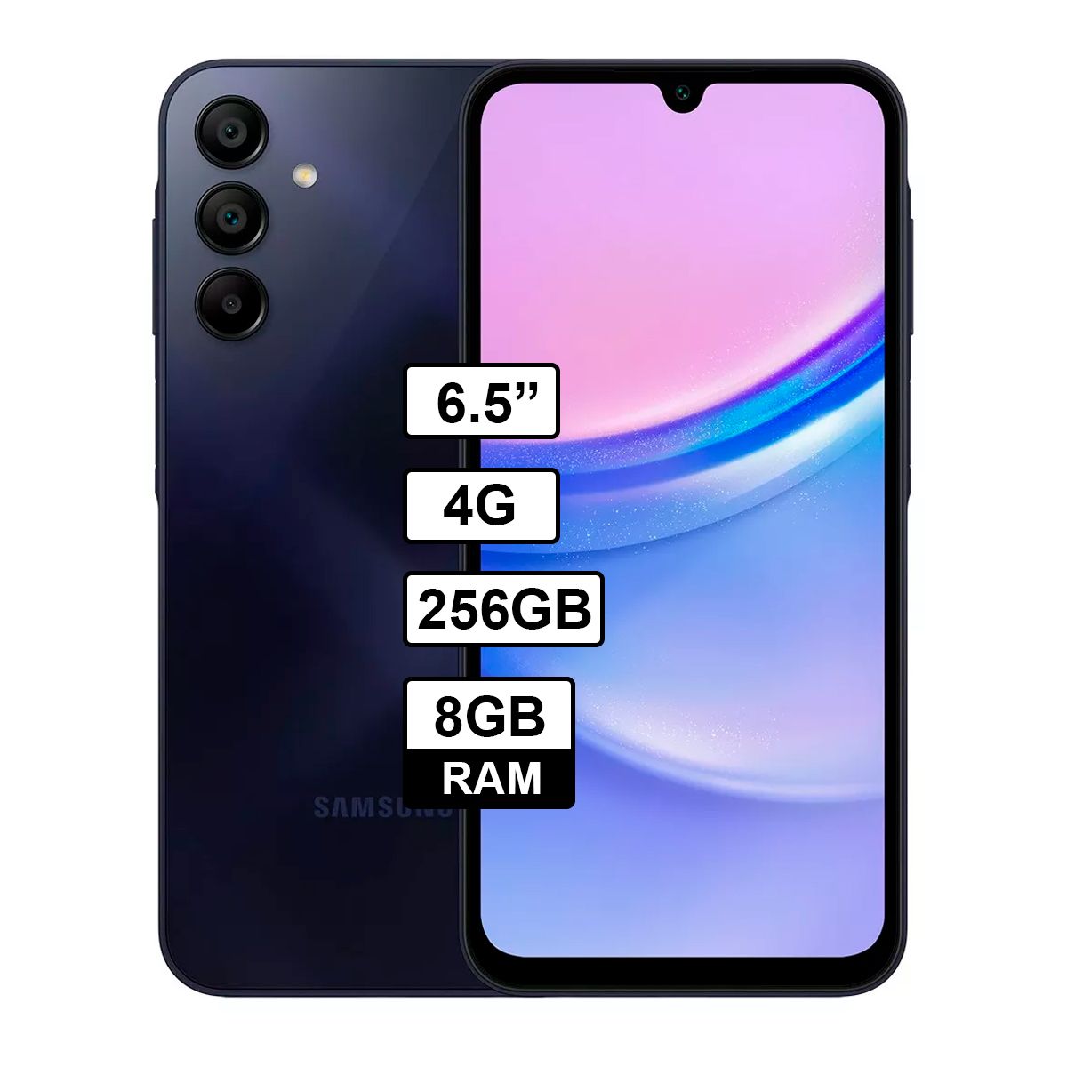 SAMSUNG - Celular Samsung Galaxy A15 4g 8GB RAM  / 256GB Color Negro