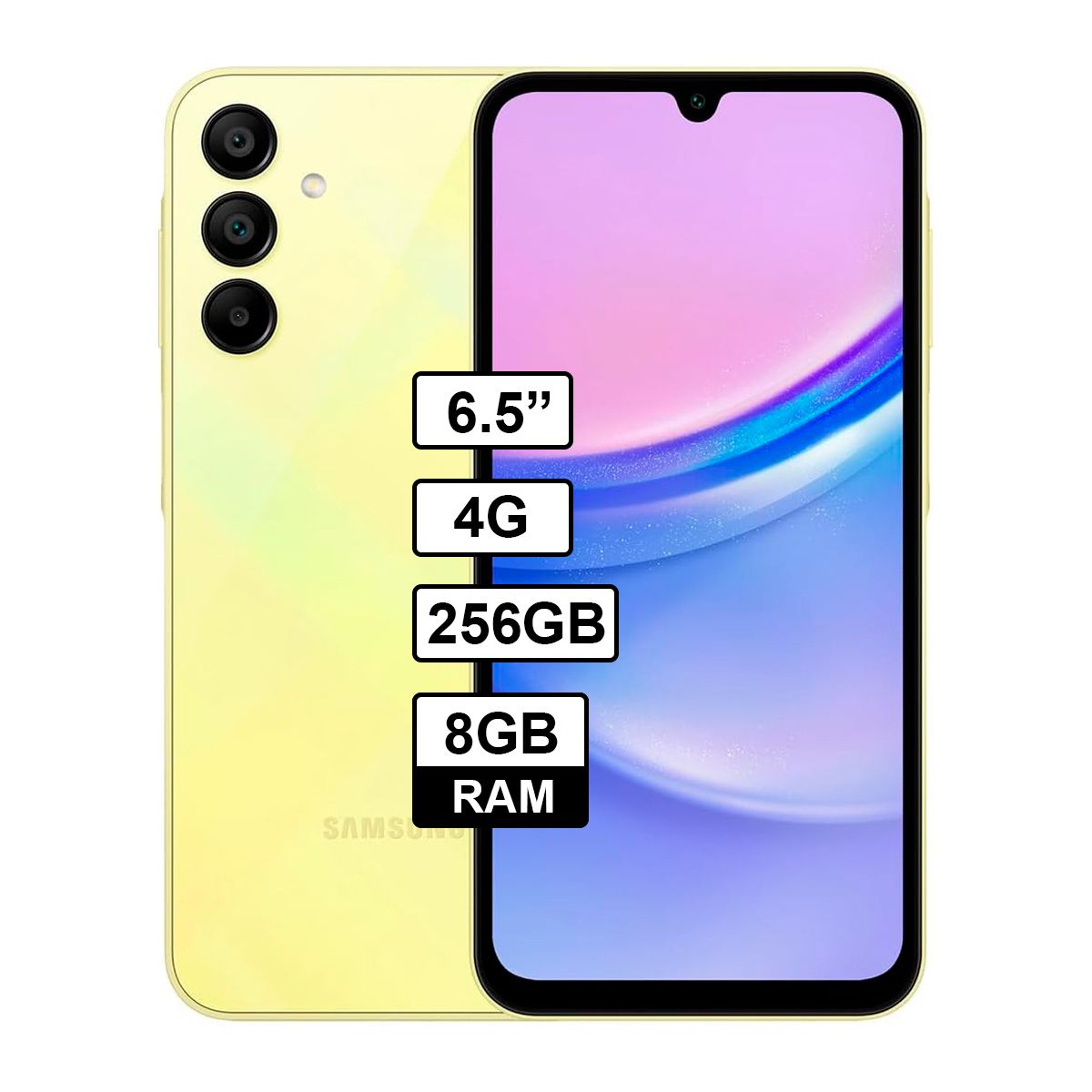 SAMSUNG - Celular Samsung Galaxy A15 4g 8GB RAM  / 256GB Color Amarillo