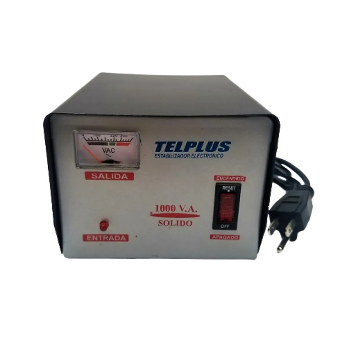 GENERICO - Estabilizador Sólido Telplus 1000VA  4 Tomas  Modelo CTR-H04  220V