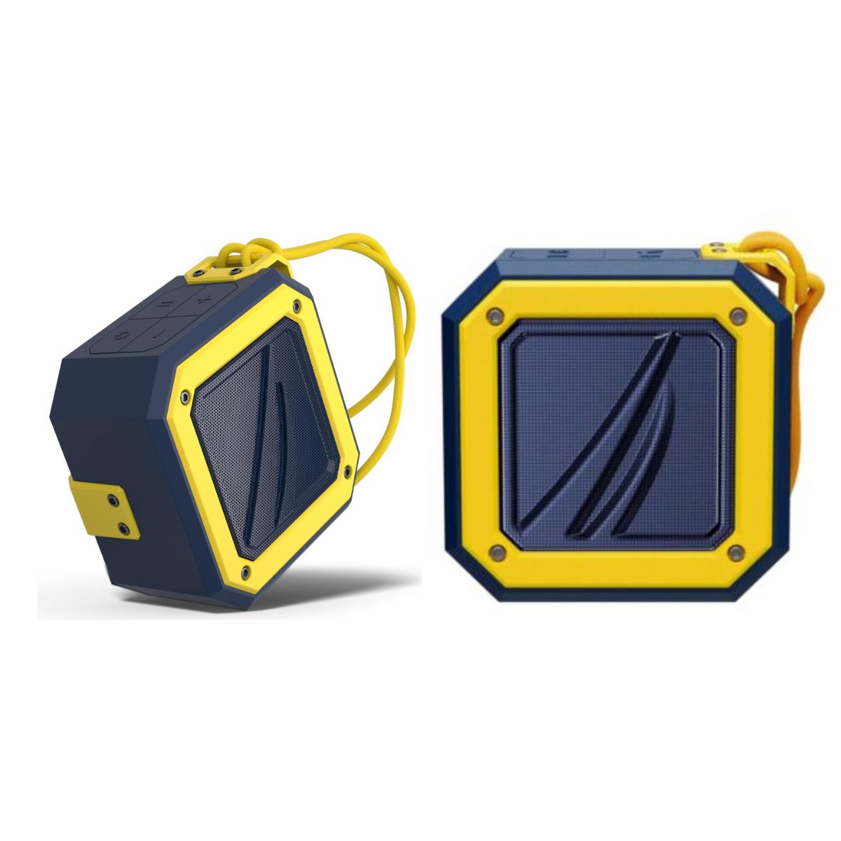 NAUTICA - Parlante portátil Bluetooth para exteriores Náutica S100 Navy-Amarillo