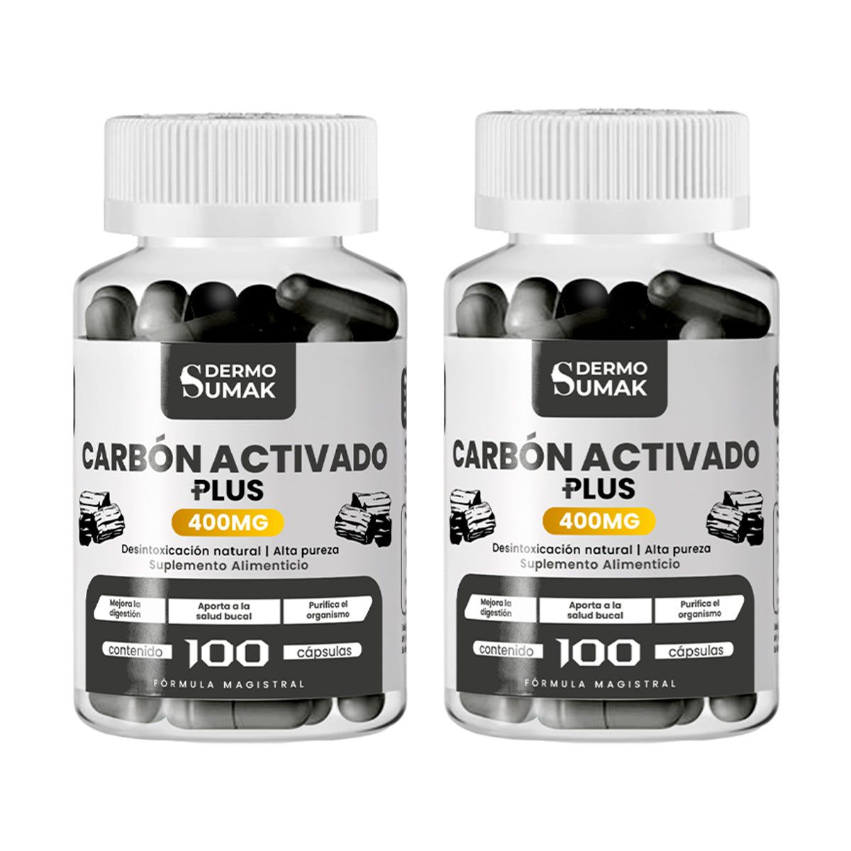 GENERICO - CARBON AC PLUS 400MG DERMO SUMAK 2 UND