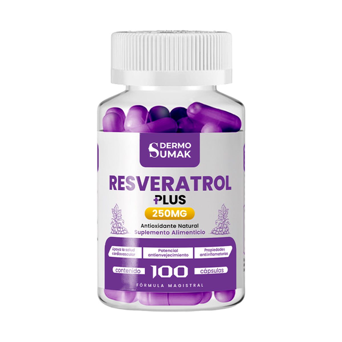 GENERICO - RESVERATROL PLUS 250MG DERMO SUMAK