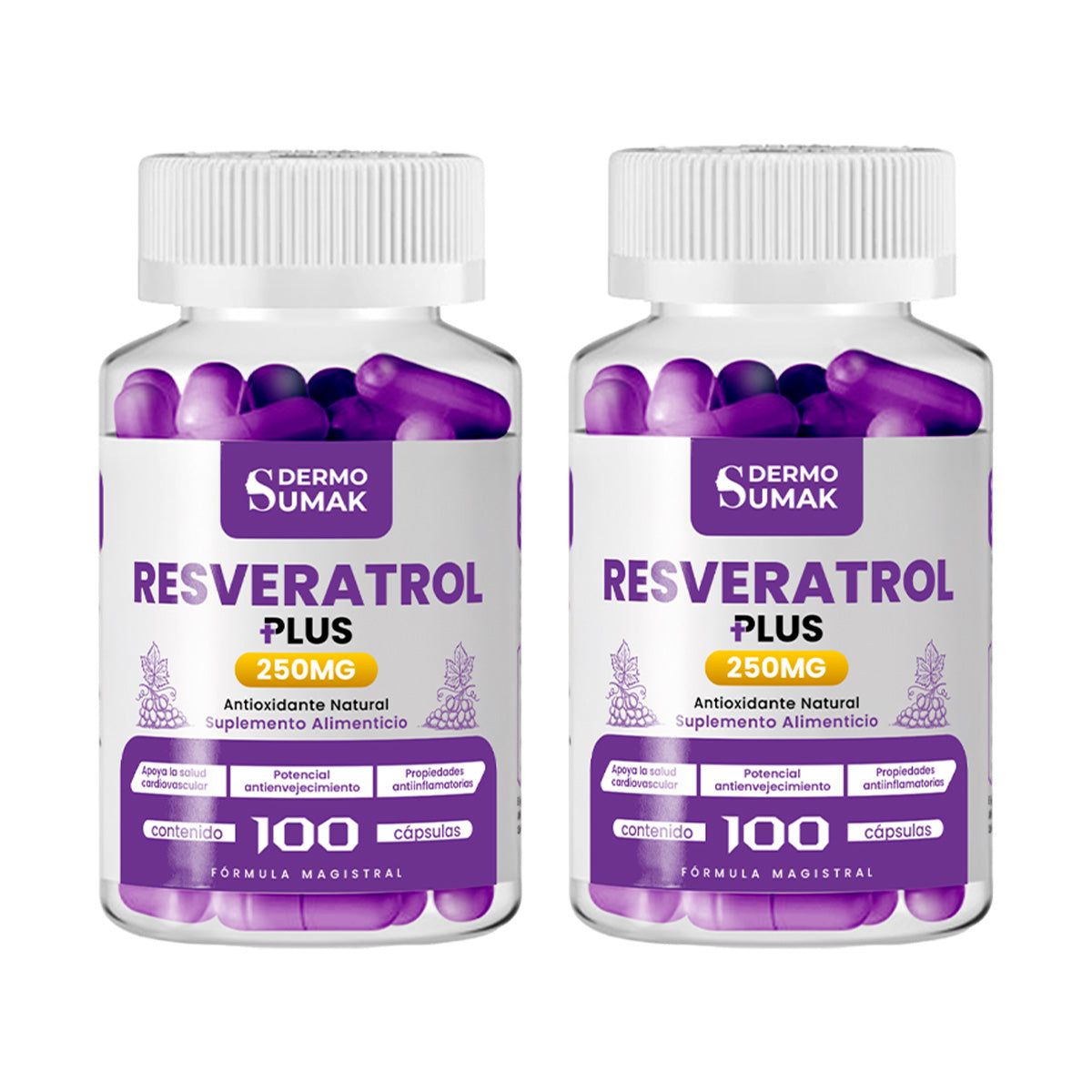 GENERICO - RESVERATROL PLUS 250MG DERMO SUMAK 2 UND