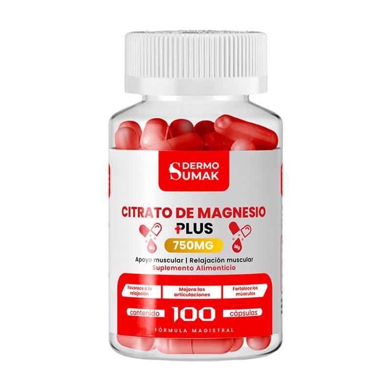 GENERICO - CITRATO DE MAGNESIO PLUS 100 CAPSULAS DERMO SUMAK