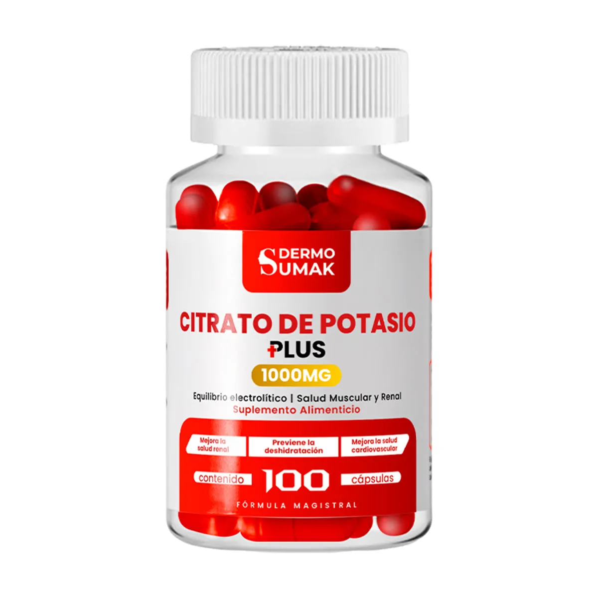 GENERICO - CITRATO DE POTASIO 100 CAPSULAS DERMO SUMAK