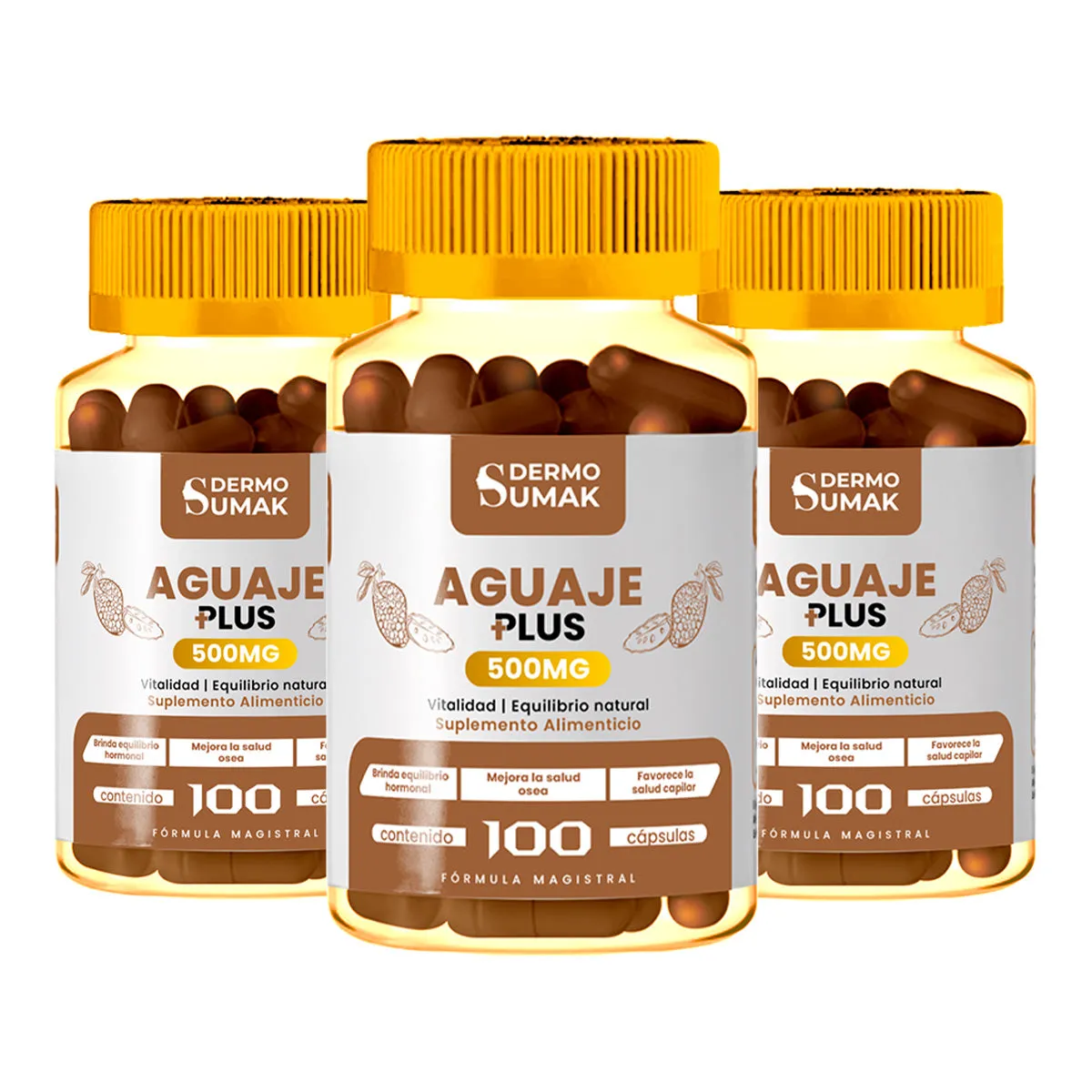GENERICO - AGUAJE PLUS 100 CAPSULAS DERMO SUMAK 3 UND