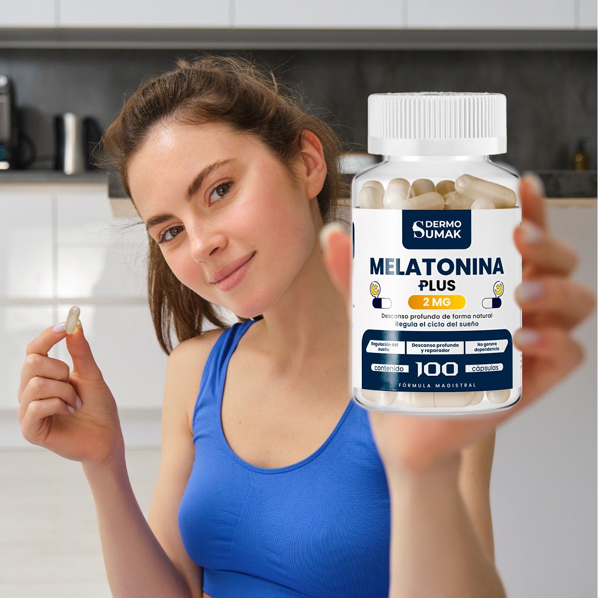 GENERICO - MELATONINA 2MG 100 CAPSULAS PLUS DERMO SUMAK