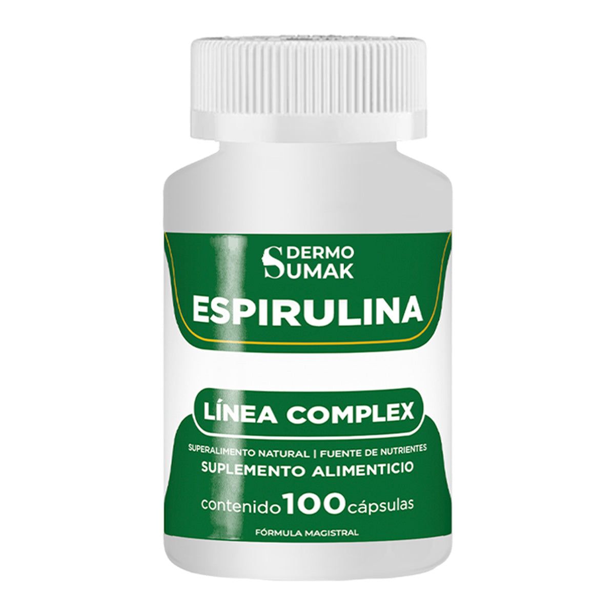 GENERICO - ESPIRULINA SUPERALIMENTO NATURAL 100 CAPSULAS DERMO SUMAK