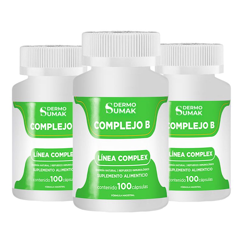 GENERICO - COMPLEJO B ENERGIA NATURAL 100 CAPSULAS DERMO SUMAK 3 UND