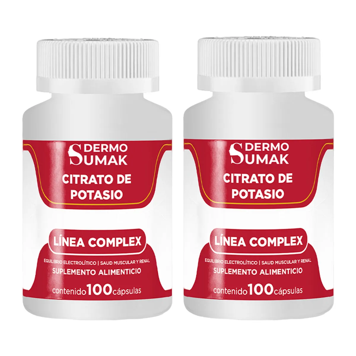 GENERICO - CITRATO DE POTASIO SALUD MUSCULAR 100 CAPSULAS DERMO SUMAK 2 UND